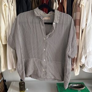 Everlane Boxy Silk Shirt